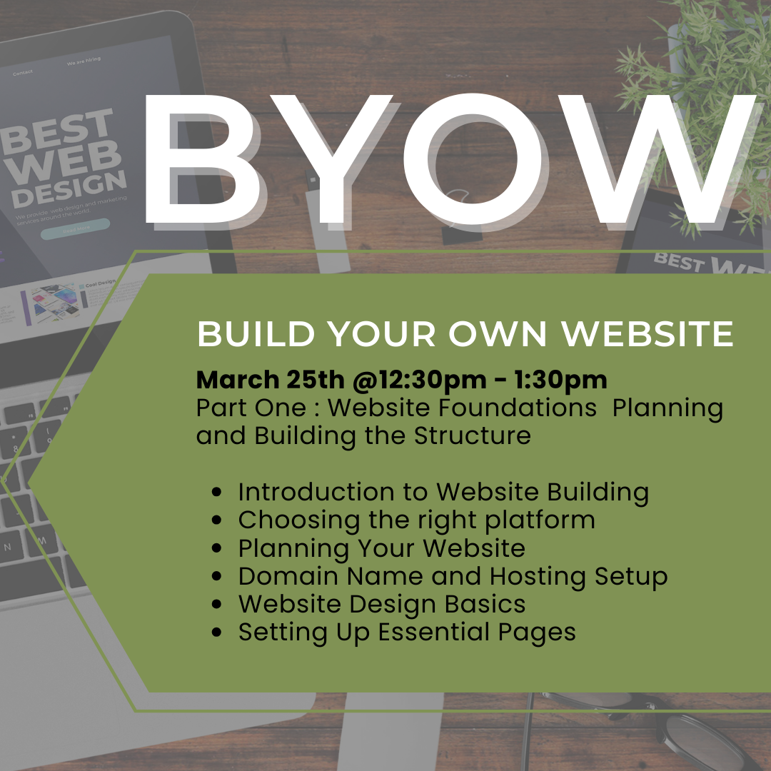 Build Your Own Website Training: Part One